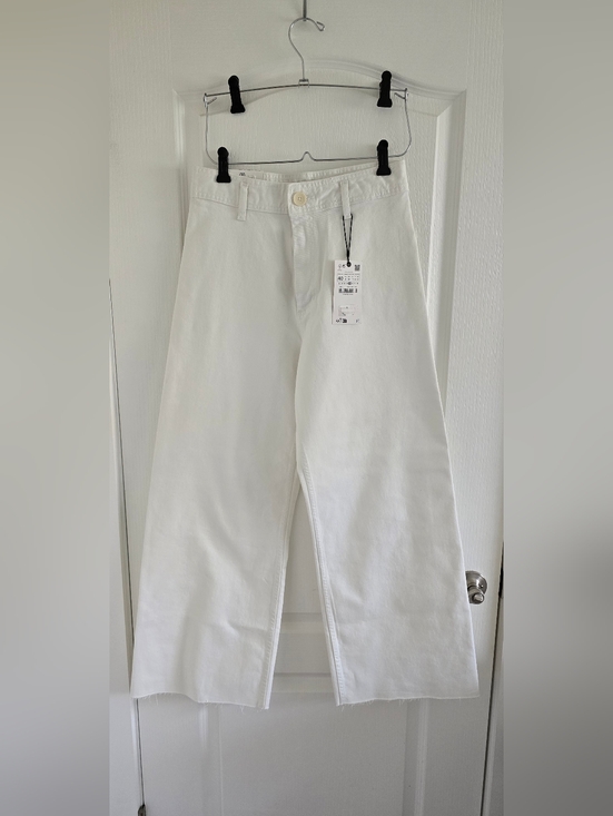 Zara Denim - Zara White Wide-Leg Trousers